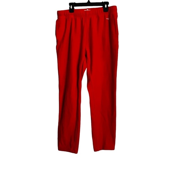 Rag and Bone Terry Red Drawstring Lounge Sweatpants - Picture 2 of 9